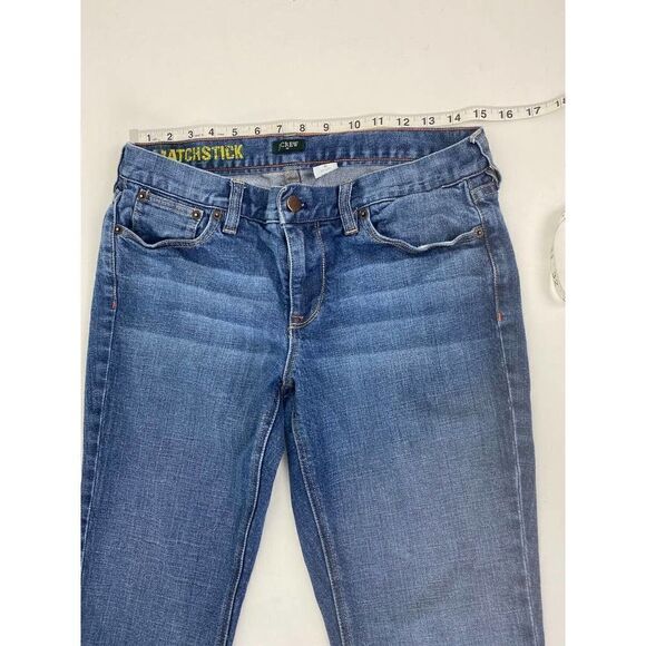 J. Crew Matchstick Jeans Crop Blue Stretch Mid Rise - Size 30 - Picture 5 of 8